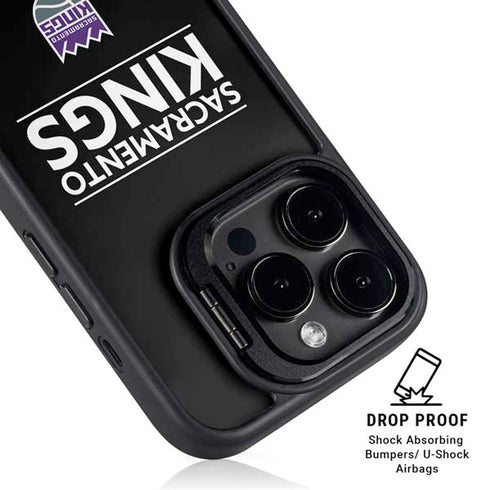 NBA Sacramento Kings Standard - Black iPhone 16 Pro Kickstand Case